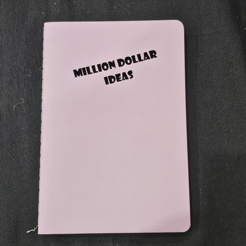 Handmade Million Dollar Ideas Notebook